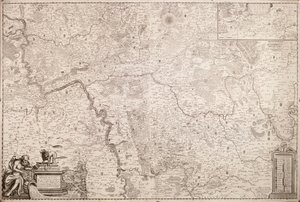आर्कबिशप्रिक और मेन्ज के निर्वाचक मंडल का मानचित्र, सी। 1695